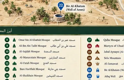 Illustration: Bir Al-Khatam (Well of Arees), Madinah